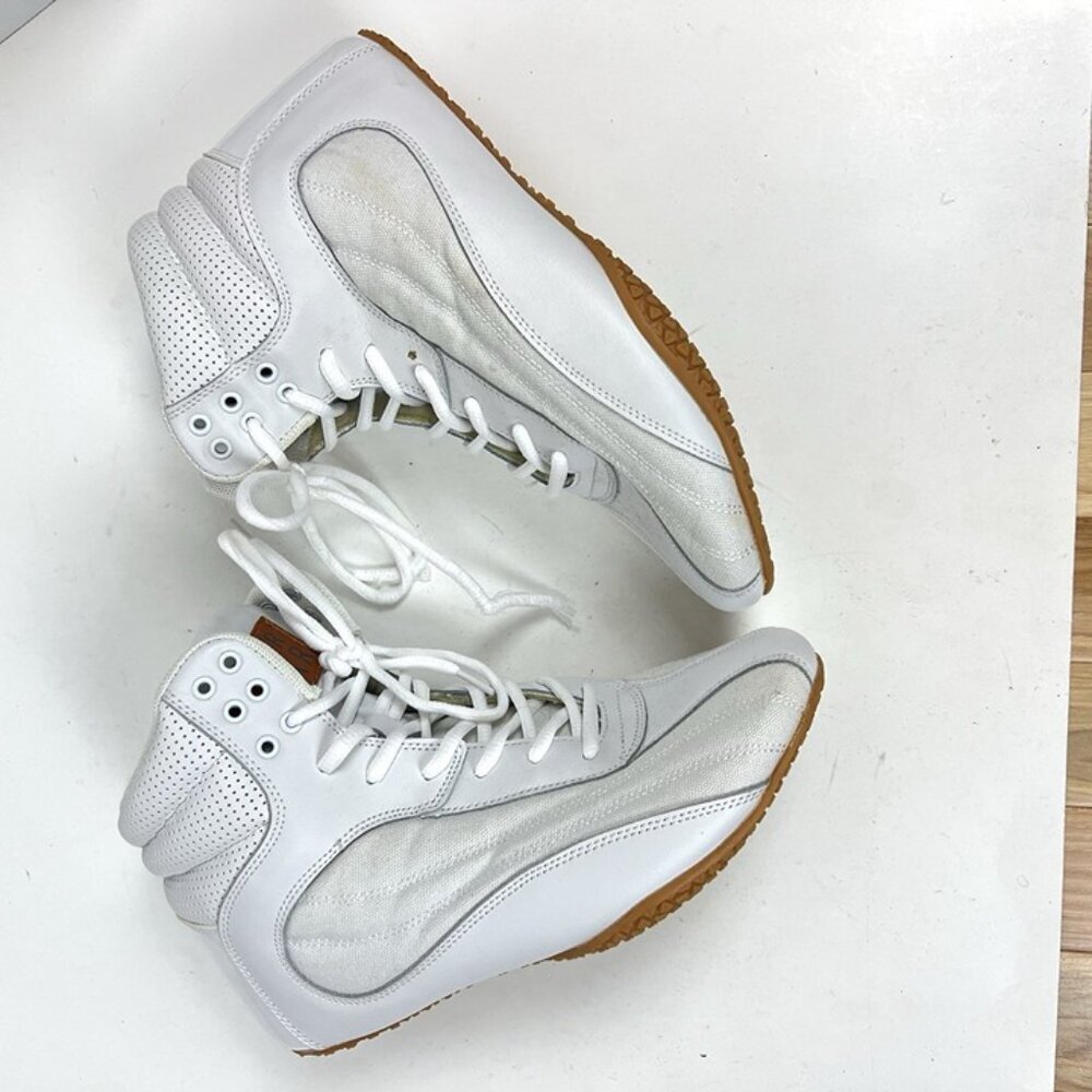 RyderWear Footwear Mens White sz 8 Weightlifting BodyBuilding Training Sneakers - Picture 5 of 9